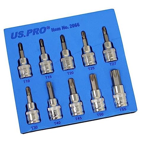 US PRO 10Pc 3/8 Drive Torx Socket Set Cover
