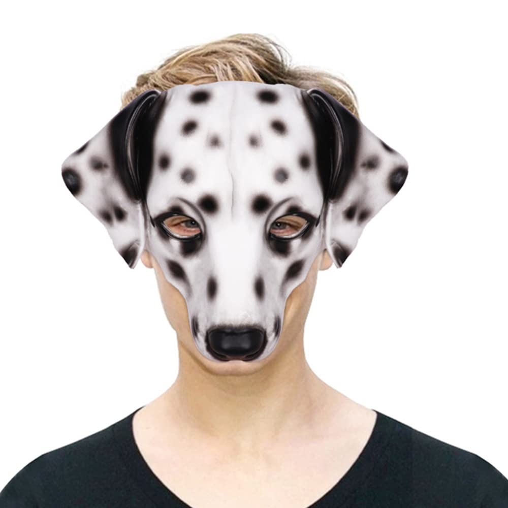 NewL Halloween 3D Animal Half Face Mask Masquerade Party Cosplay Costume for Women and Men (Dog) — image 1