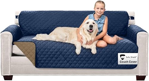 Miniatura 179 de Sofa Shield Funda Deslizable Patentada para Sofá Seccional, Protector de Cojín, Diseño de EE. UU. Reversible Resistente a Manchas y Desgarros de
