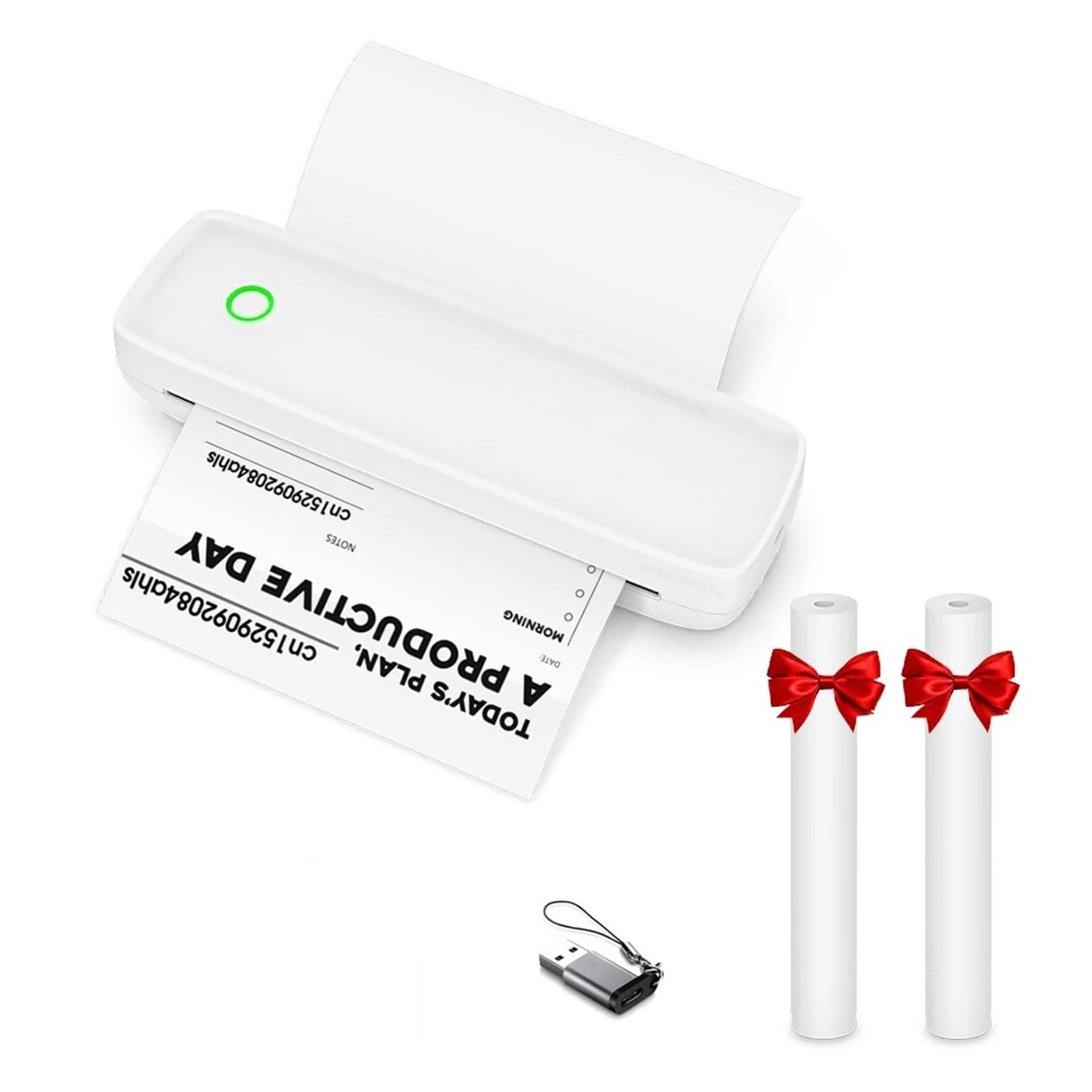 Maszyna Tworzenia Etykiet Przenośna Drukarka Termiczna Bezatramentowa Szablonów Tatuażu A4 Bluetooth USB Do Komputera Przenośnego Laptop Transferowa(Printer-A4 Paper)