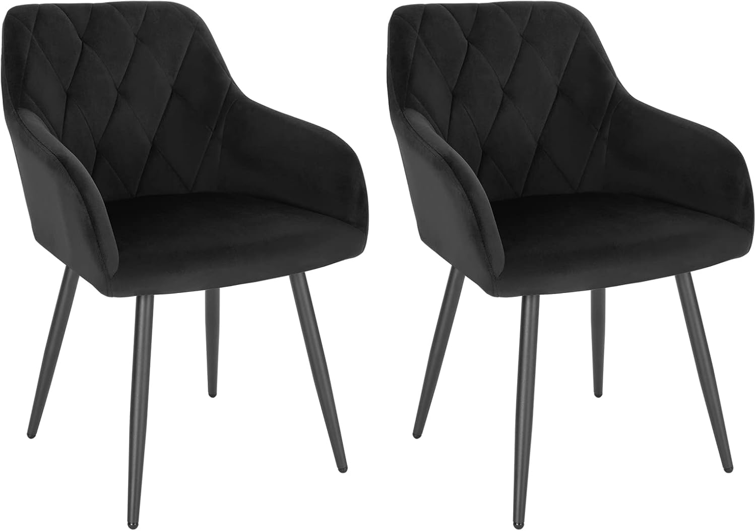 WOLTU Dining Chairs set of 2 Upholstered Armchair Kitchen Chair with