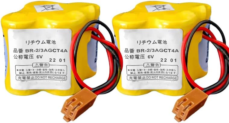WELLVEUS BR-23AGCT4A 6V 4400MAH PLC Batería de litio compatible con el sistema FANUC A98L-0031-0025 (paquete de 2) disponible en Yaxa Venezuela