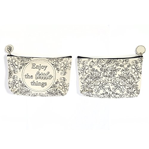 Color This! Cosmetic Pouch with Fabric Markers Included