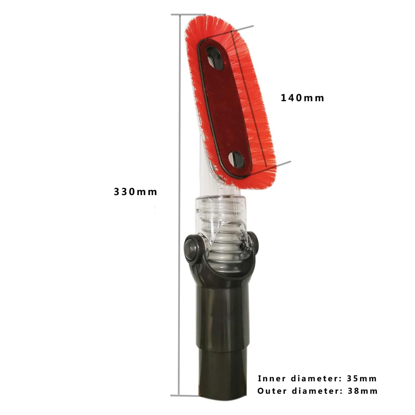 EZ SPARES Brosse de rechange pour aspirateur Shark, suceur plat souple et flexible avec poils en polypropylène antistatique, utilisation sur surface délicate pour nettoyer les meubles et le plafond