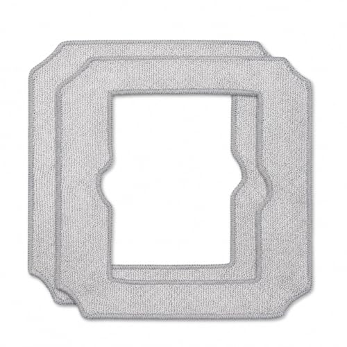 Image of 2 Pack Mop Cloth Pads Compatible with ECOVACS WINBOT MINI Window Cleaning Robot | Reusable Washable Microfiber Cleaning Pads Replacement Accessories for Streak-Free Glass Cleaning