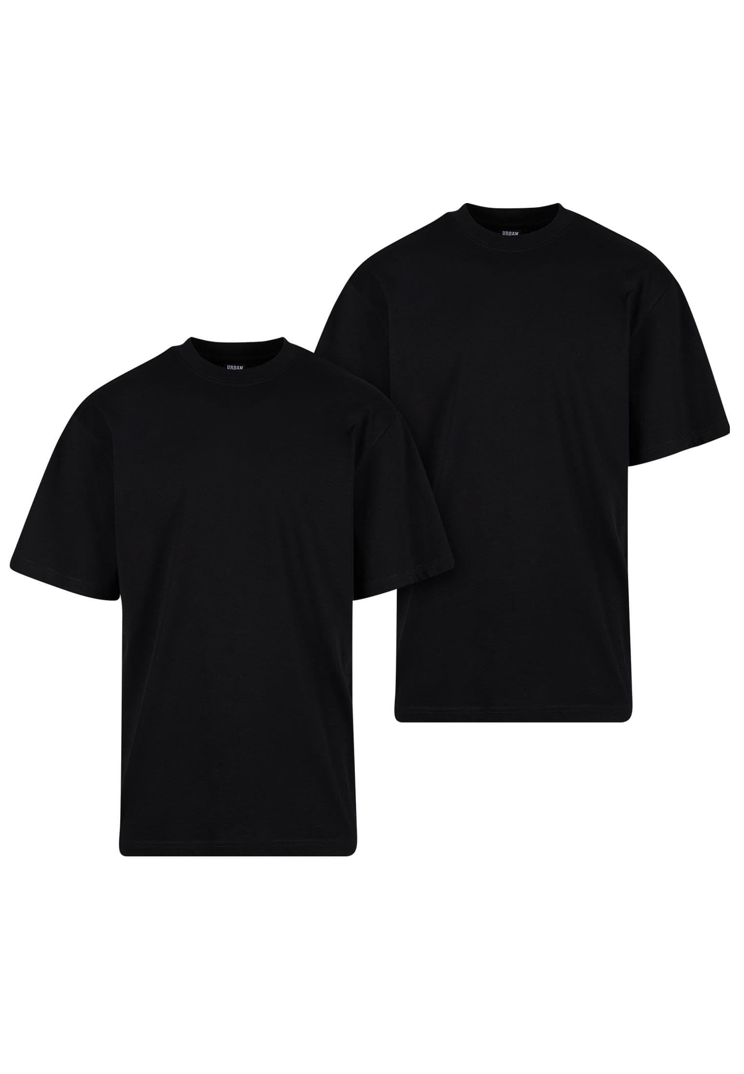 Urban Classics Men's T-Shirt, Black+Black, XXL