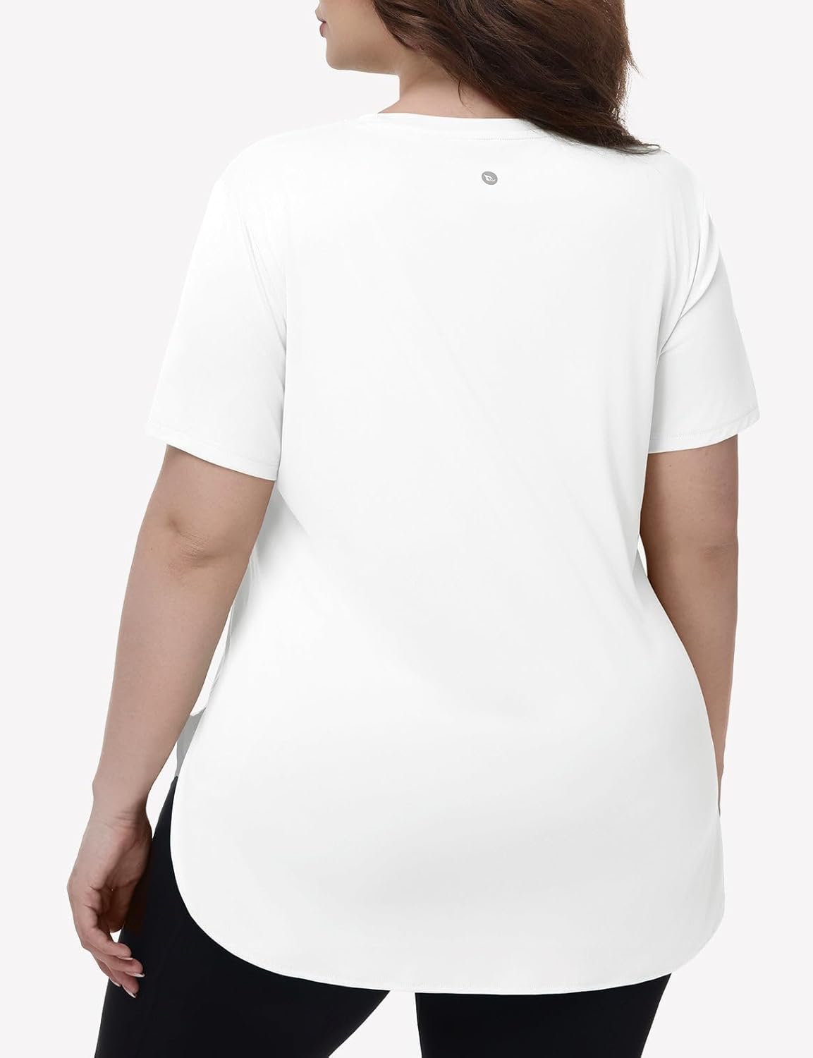 baleaf Plus Size Workout Tops for Women Short Sleeve Loose Fit Shirts Crew Neck Quick Dry UPF50+ Athletic Gym Yoga - Image 2