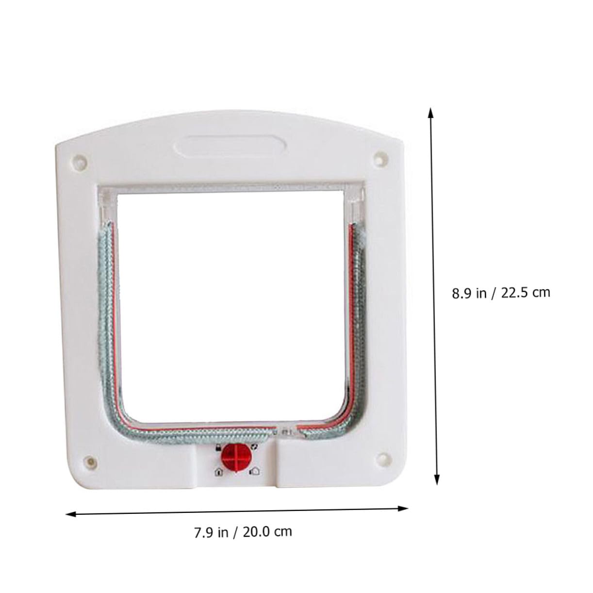 BESTYASH Chatière pour Animaux de Compagnie à Entrée Murale Contrôlable Facile à Installer en Abs et Acrylique pour Chat et Petit Chien 2pcs