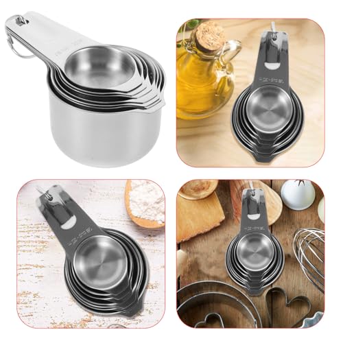 Tasses à mesurer pour cuisine et pâtisserie de 30ml à 240ml en inox - 4