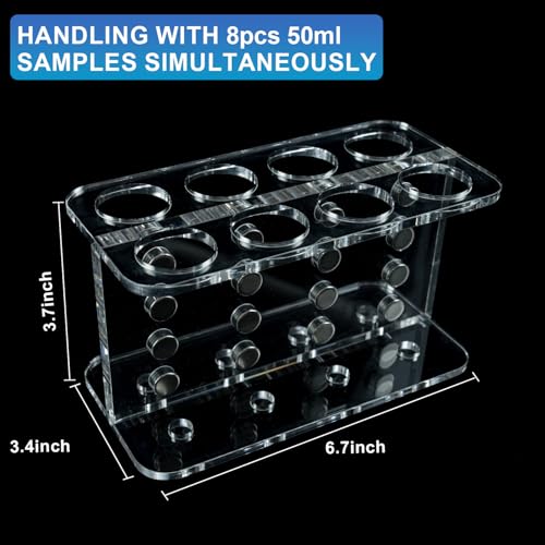 Image of 8 Wells 50ml pcr Tube Magnetic Bead Separator Magnetic Separation Rack for PCR sequencing