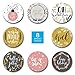 Grey Mustard Pink Christmas Stickers / 500 Modern Holiday Labels / 1.5