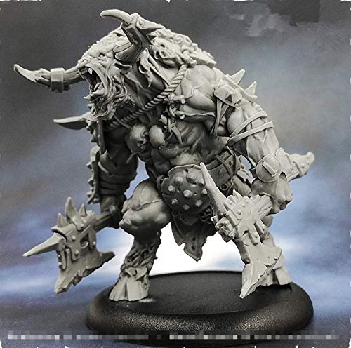 XINGCHANG Kits de Modelos de Figuras de Resina de 55 mm Portador de pancartas Minotauro Tema de fantasía GK sin Montar sin Pintar Cover