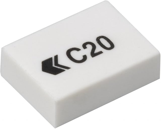 Hainenko 795107 Value C20 White Eraser (Pack of 45)