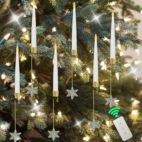 Bougies d'arbre de Noël pour illuminer vos repas de fêtes en famille