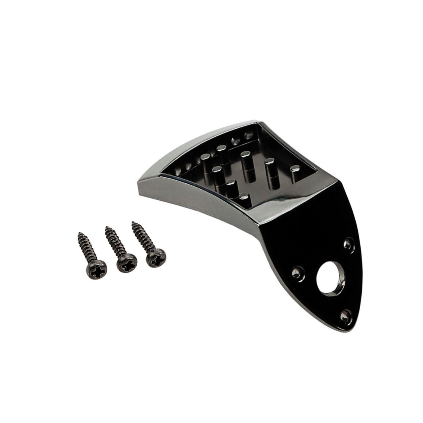 8 Saiten Mandoline Saitenhalter Metall Dreieckig Mandoline Saitenhalter mit Montagezubehör Musikinstrument-Zubehör