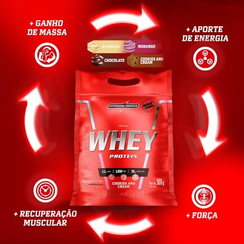 Integralmédica - Nutri Whey Protein Baunilha - Suplemento Alimentar Hipercalórico, Ganho Muscular e