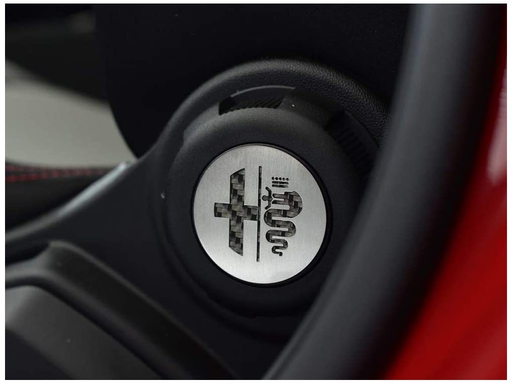 Copertura In Acciaio per Alfa_Romeo MITO - 2 Pezzi Regolazione dei sedili Emblema Targa Inox Metallo Spazzolato Interni Fatto Su Misura Decorazioni Tuning Accessori