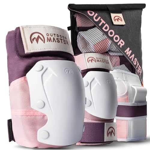 OutdoorMaster Skateboard Knee Pads Elbow Pads Wrist Guards for Adult by OutdoorMaster - Used condition - US$33.92