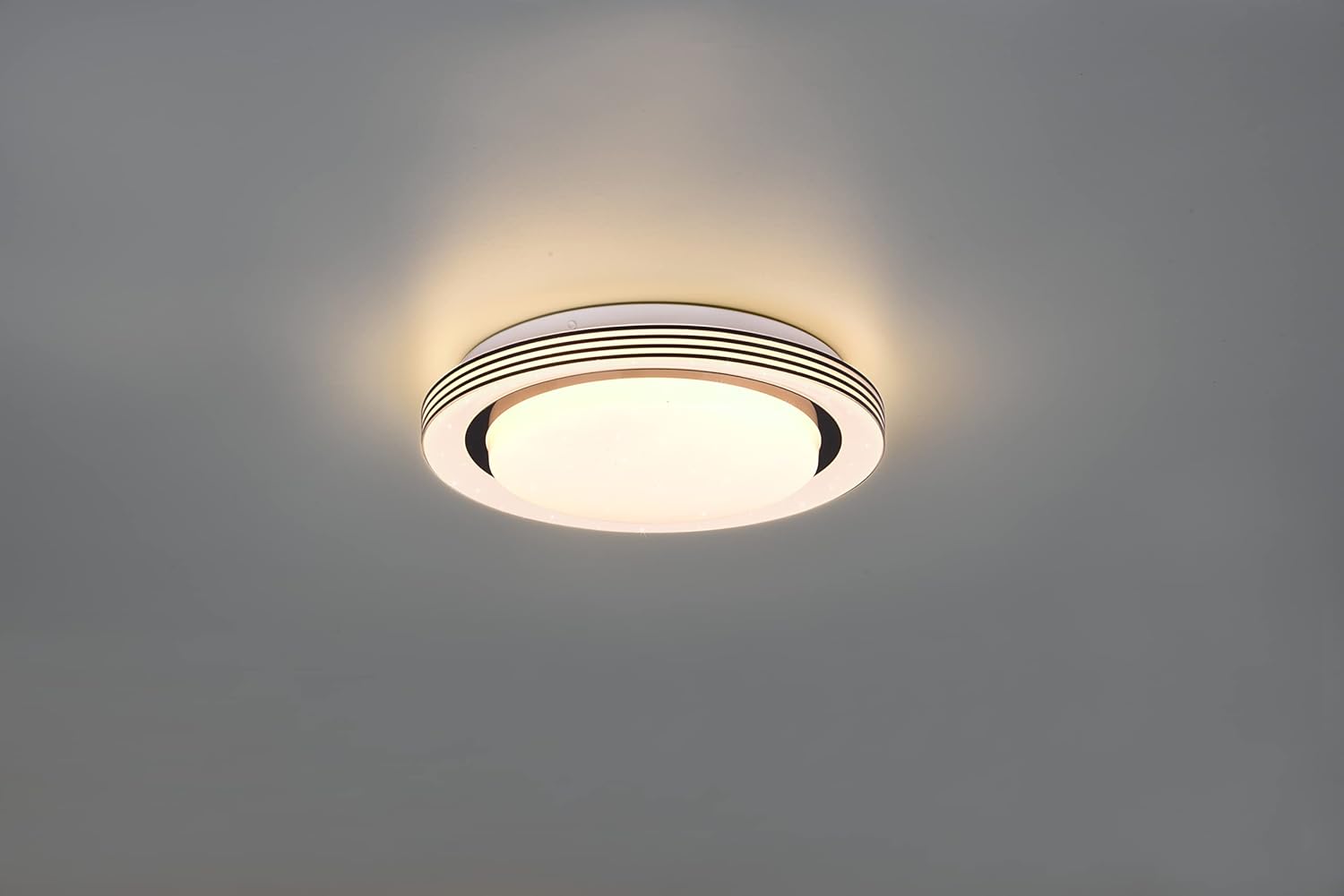 Ceiling light emitting warm white light