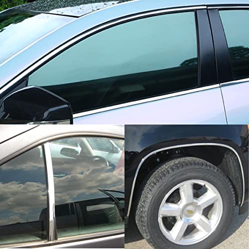 Nansh AUTO EXTERIOR AND INTERIOR MOLDING TRIM 16Ft Chrome Silver Automotive Car Exterior And Interior Molding Trim Universal Bumper Window Door Body Side Decorative Strip Scratch-Proof thumb #6