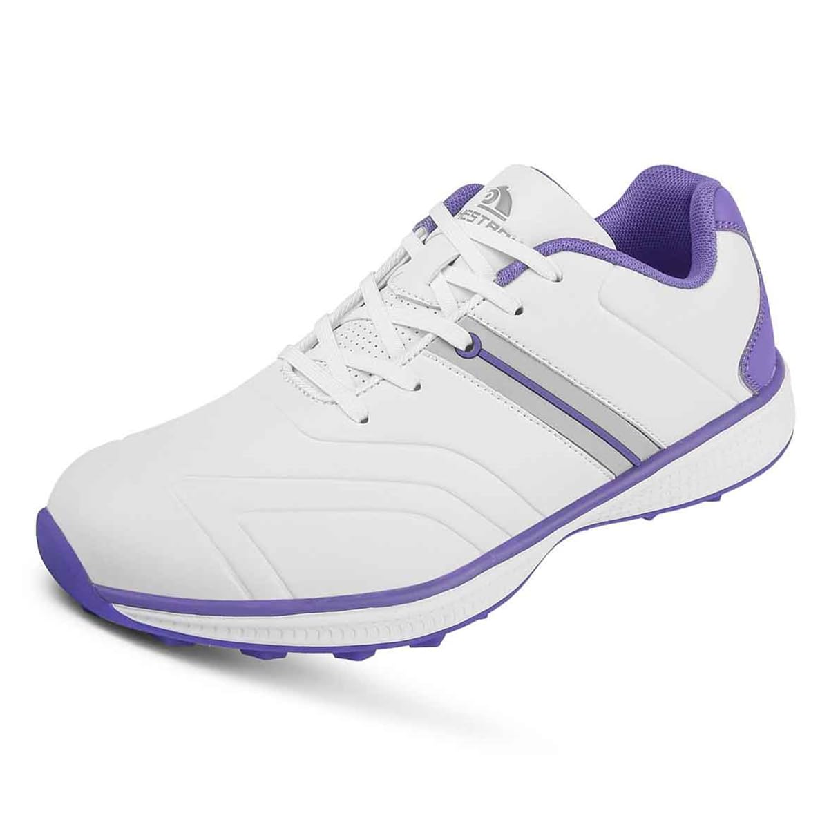 Zapatos de Golf para Mujer, Calzado de Golf para Mujer sin Clavos con Buena Estabilidad Zapatillas de Golf cómodas con Cordones