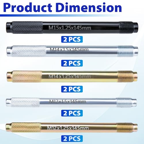 10 PCS Automotive Wheel Alignment Tool, Car Tire Alignment Stud Pin Kit, Steel Alloy Lug Bolts Mounting Tools for Mechanics, Positioning Balancing Tools for Changing Tires on Cars with Lug Bolts