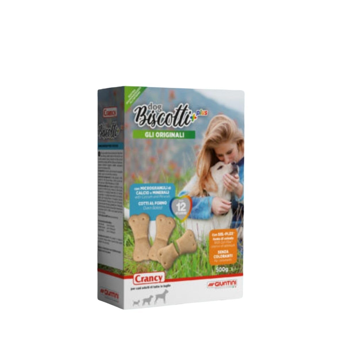 Crancy Biscotti Plus 500gx12 Snack per cani di tutte le taglie