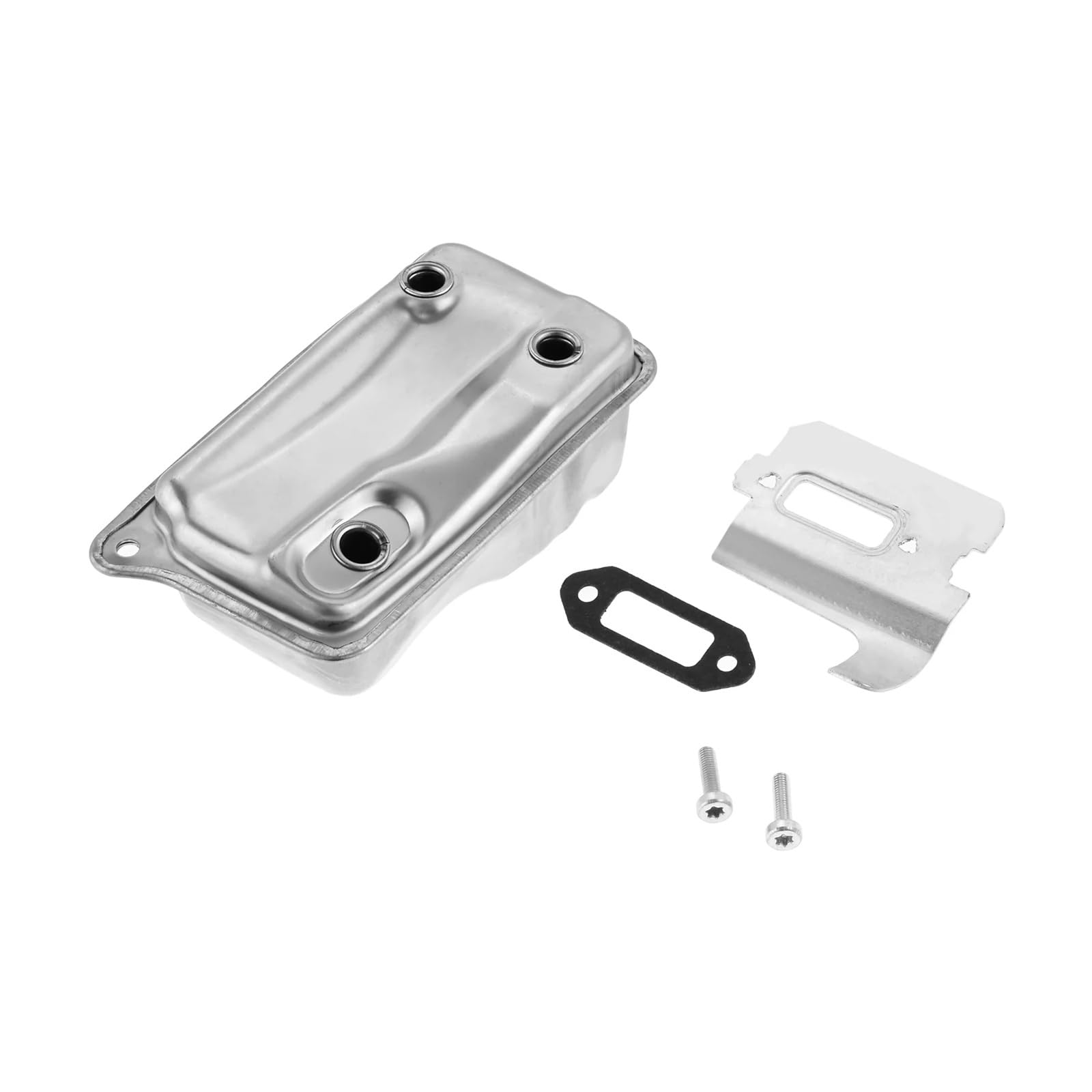 1 juego de juntas de placa calefactora de silenciador compatible con Sthi L TS410 TS420 TS 410 420 con tornillos, accesorios for herramientas de jardinería.