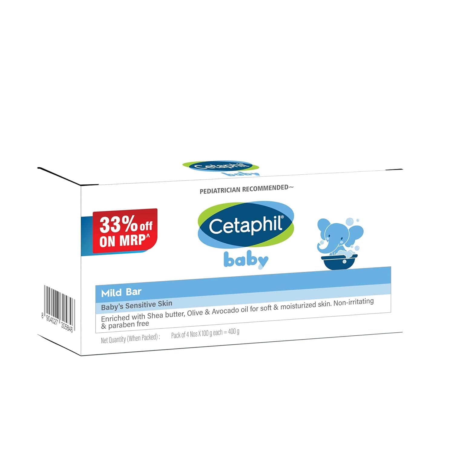 Cetaphil Baby mild Bar 4 * 100 gm Cetaphil Baby mild Bar 4 * 100 gm