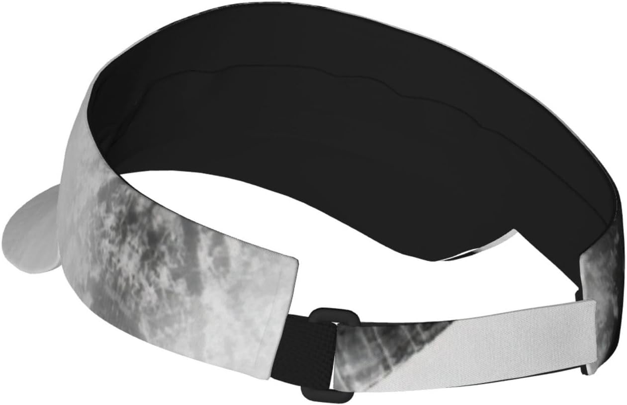 Ice Hockey Art Print Sports Sun Visor Men Women Lightweight Cooling Stretchy Visor Hat for Running, Tennis, Golf Black
