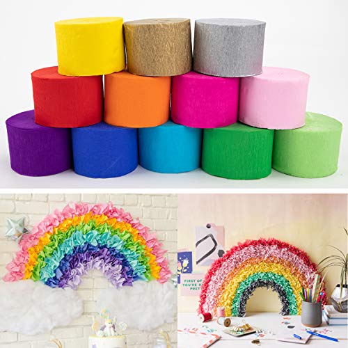 Coceca COCECA2020061101 12 Rolls 984Ft Crepe Paper Streamers In 12 Colors thumb #3