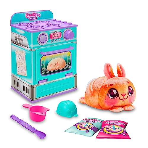 Cookeez Makery - Horno Mágico, juguete infantil interactivo, con ingredientes para crear tu mascota de peluche, tiene sonidos y olor dulce, niños y niñas +5 años, modelo aleatorio, Famosa (CKE00000)