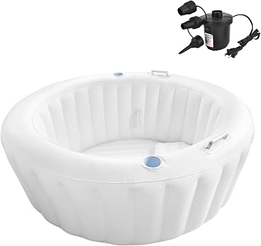 Birth Pool in Creamy Marshmallow, Premium Birth Tub, Birthing Pool for Home Birth, Home Birth Tub, Multi-Functional Pool for Relaxation and Kids Swimming, Birthing Tub Quick Inflation and Convenient