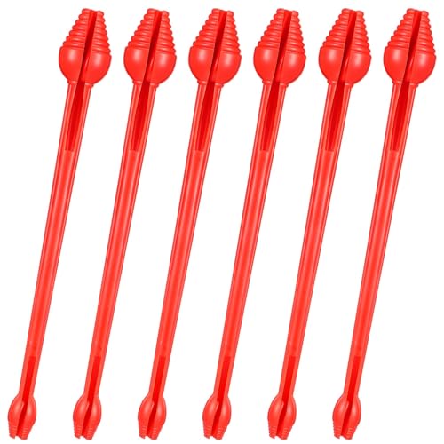 RoundFunny 6 Pcs Fish Hook Remover Tool Plastic Snelled Hook Disgorger Portable Unhook Extractor...