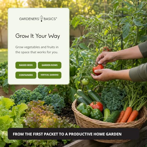 Gardeners Basics Survival Seed Vault Kit, Vegetable Seeds for Planting