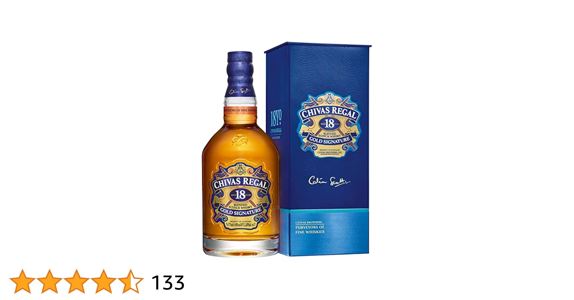 Amazon.co.jp: シーバスリーガル 18年 箱付き 40度 750ml [並行