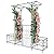 YITAHOME Garden Arbor with Gate and Planter Box, Metal Garden Arch for Climbing Plants Outdoor, Wedding Arches for Ceremony, Garden Arbors and Arches for Lawn, Patio, Backyard