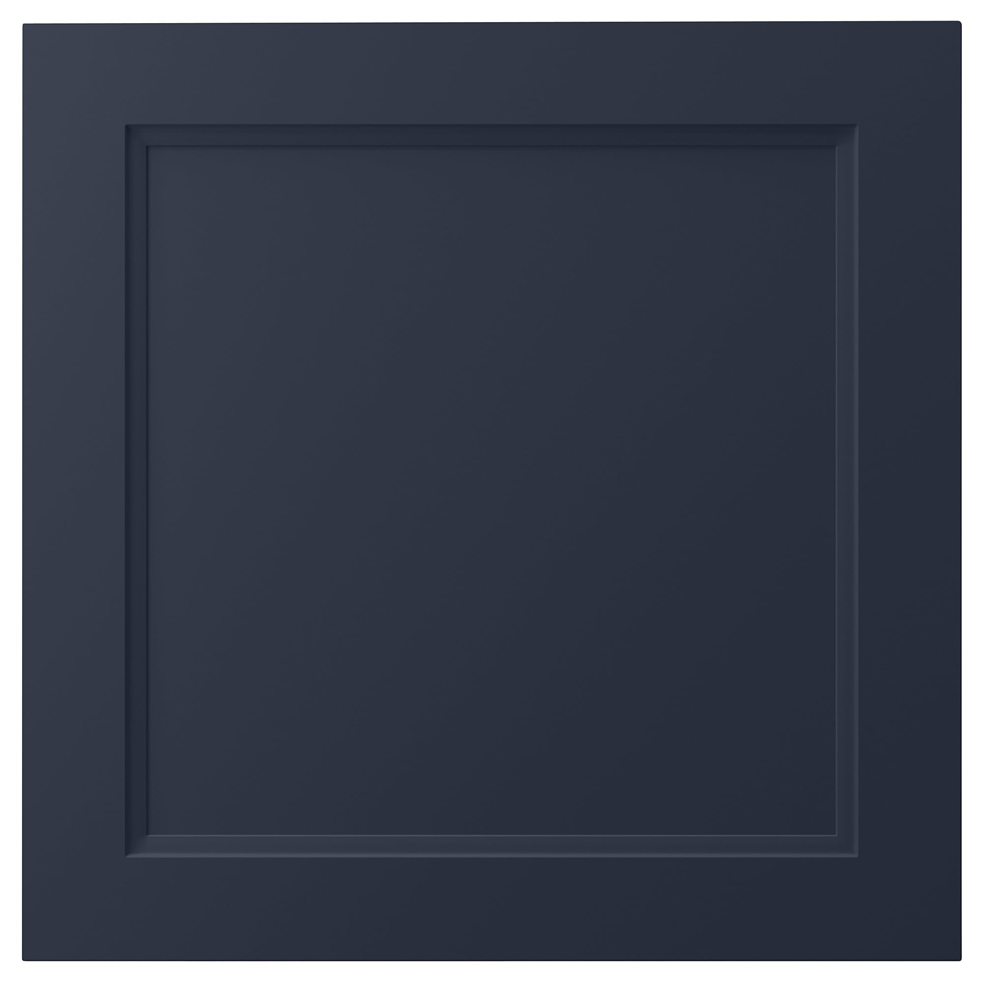 Porte Axstad bleu mat 60x60 cm pour masquer les traces de doigts