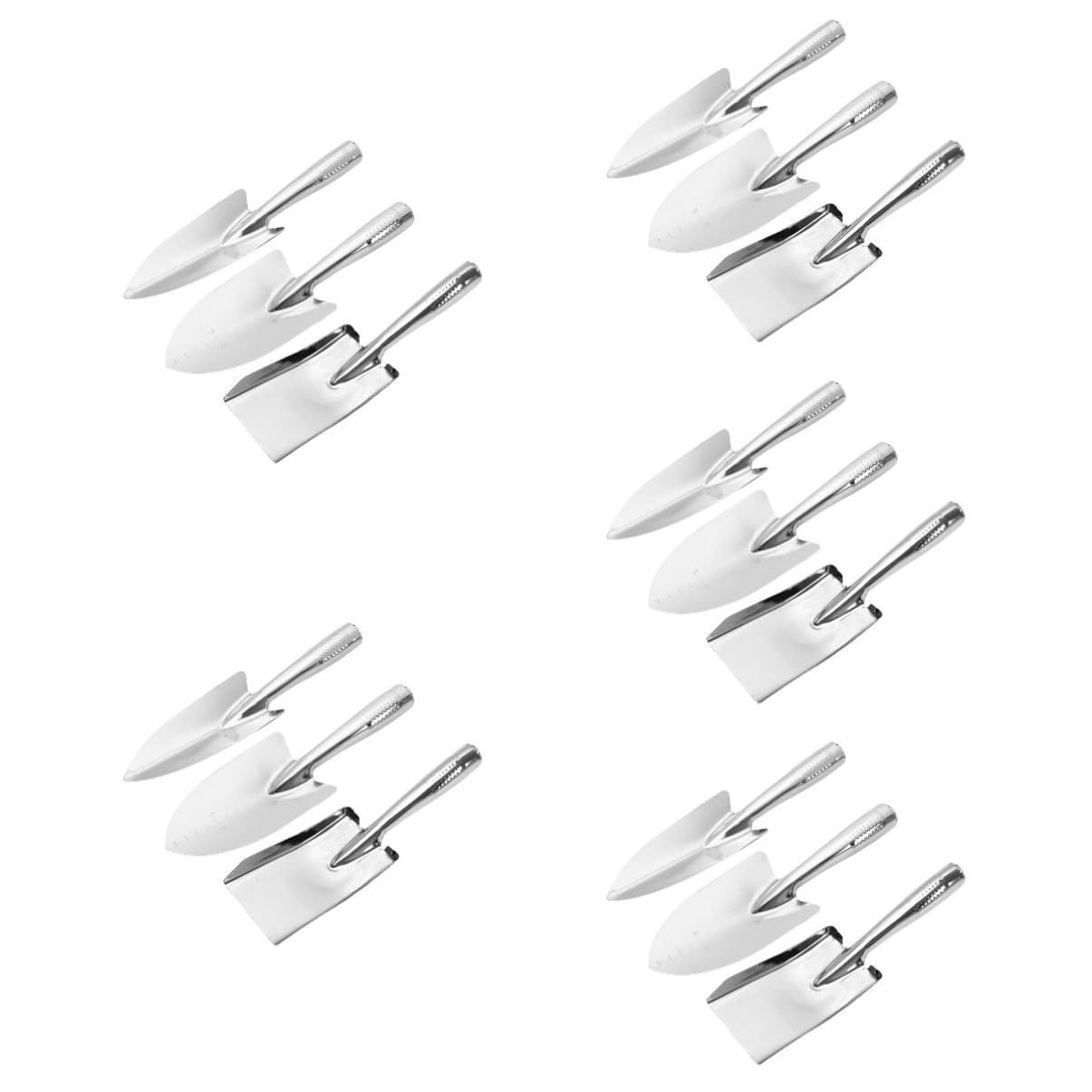 BESTonZON 5 Sätze Gartenhandschaufel Set Teiliges Handliches Grabwerkzeug Für Gartenarbeit Langlebig Und Vielseitig Einsetzbar Für Pflanzen Und Lockern Von Erde 3 Stücke * 5