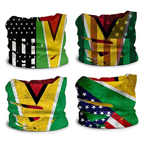 Image of 4Pcs Magic Headwear Neck Gaiter Tube Scarf Headbands Bandana Balaclava for Outdoor Running Cycling Skating Work Out