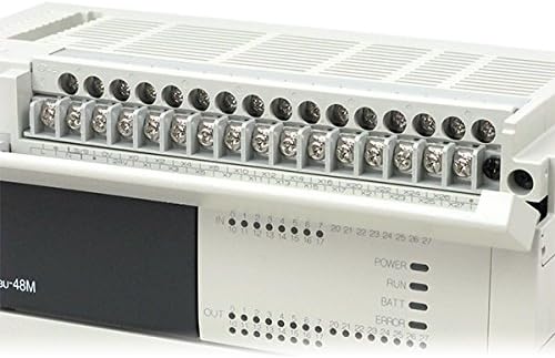 Ойролцоогоор view of the terminal blocks on the Mitsubishi Electric FX3U-64MR/ES PLC