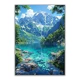 [Cadeau unique d'art mural de montagne naturelle pour les Occasions]-art mural de paysage de montagne adapté pour offrir aux membres de la famille, aux amis, aux amoureux, aux partenaires commerciaux, aux voisins, aux collègues de travail à Noël, à l'obtention d'un diplôme, au nouvel an, à un anniversaire, à une pendaison de crémaillère, à un mariage, au Memorial Day, à la famille rassemblement, fête, fête des pères, fête des mères, etc.