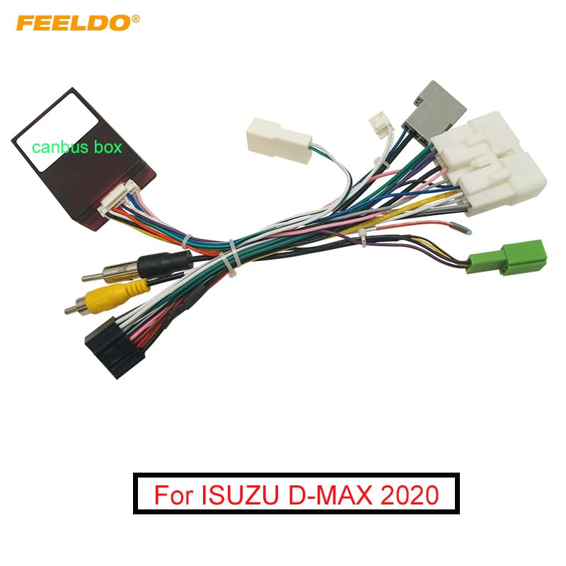 Car 16pin Android for Audio Wiring Harness with Canbus Box for Isuzu D-MAX 2020 Aftermarket - (Color Name: B only canbus Box)