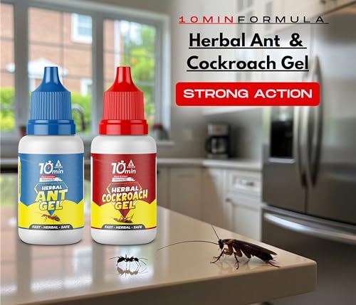 Image of Amish Combo Pack of Eco- Friendly Ant Gel 20g with Amish-C Cockroach Gel 20g for Home Kitchen Ants & Cockroach | Instant Results for Insect Control