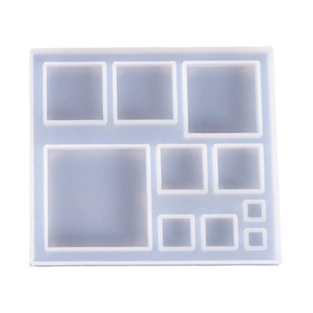 Square/Snowflake Charms Making Molds for Creative Christmas Pendant Making Mold Crystal Epoxy Resin Jewelry Casting Moul