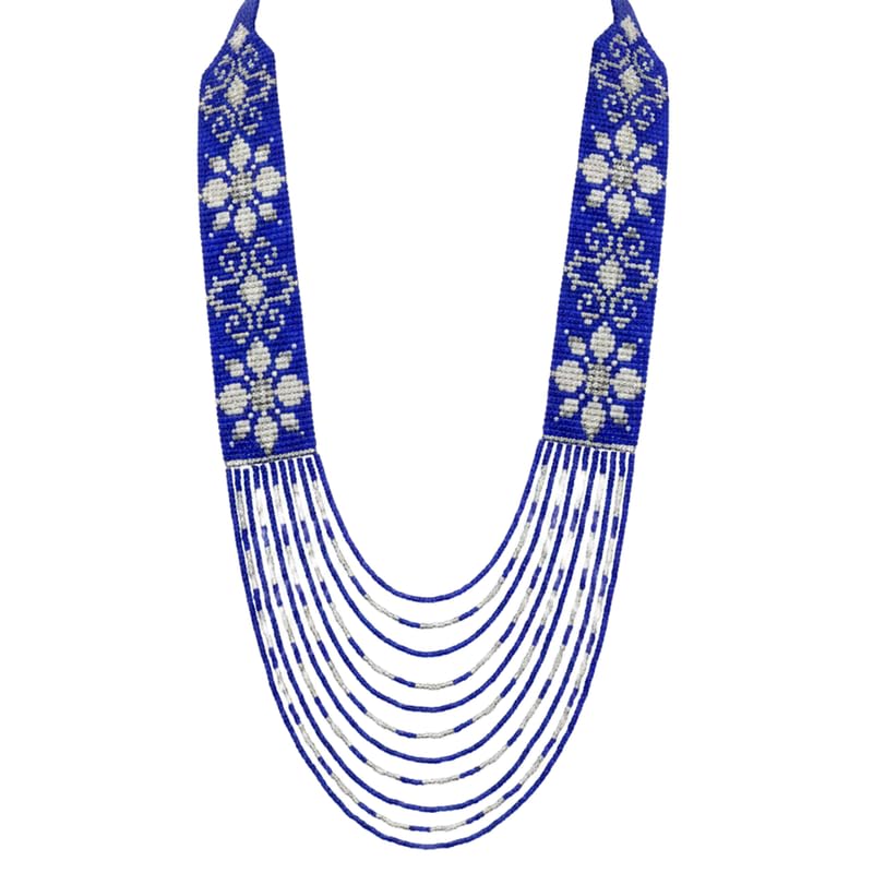 Collier Gerdan ukrainien artisanal fait main chargé d'histoire