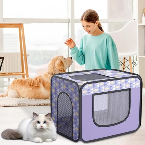 Caja de secado para mascotas portátil y cabina para perro drying kennel 8