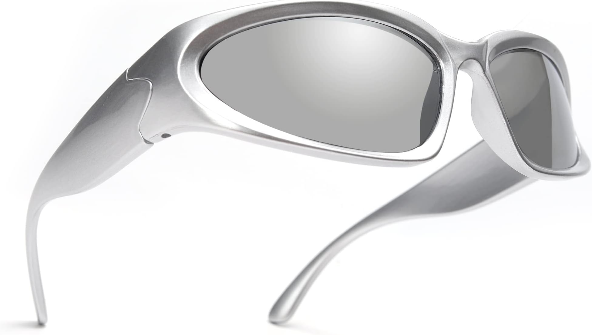 GUVIVIWrap Around Fashion Sunglasses for Men Women Trendy Swift Oval Dark Futuristic Sunglasses Shades Glasses Eyeglasses