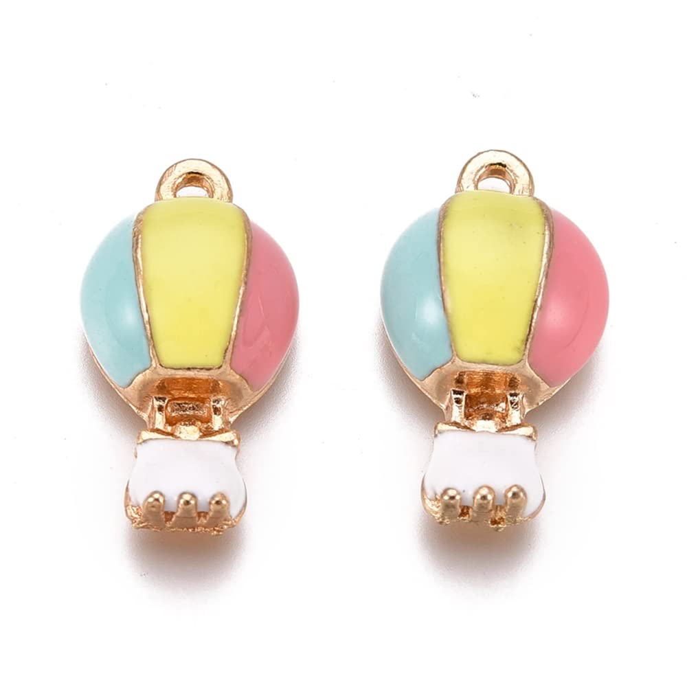 KitBeadsEnamel Charms Gold Plated Charms for Jewelry Making Necklace Earring DIY Crafting Charms