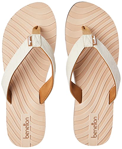 United Colors of Benetton UCB Womens Multi-Layered High Fashion Comfortable, White EVA Flip Flops and house slippers (B09NJL1DX6) Amazon Price History, Amazon Price Tracker
